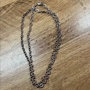 Silver Chain Necklace. 36”